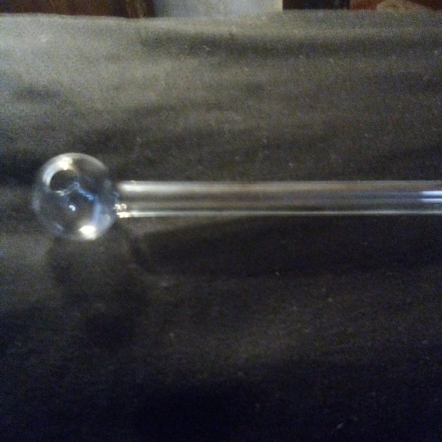 Clear pyrex glass oil burner pipe